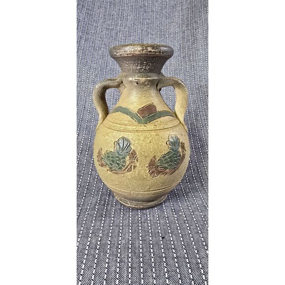 Small Clay Chiminea Vintage Terracotta Mini Tea Light Votive Tabletop Art - Picture 3 of 8